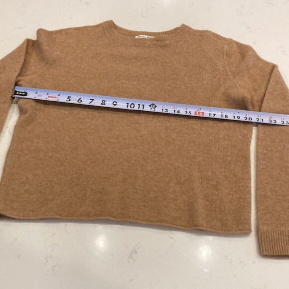 Reformation Cashmere Crewneck Sweater Camel Tan XS - Picture 9 of 10